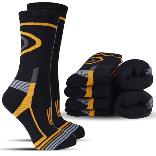 Chaussettes de travail thermiques homme épaisses et chaudes lot de 6