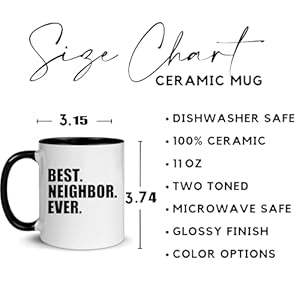 Best Neighbor Ever Mugs Set Housewarming Welcome Gift for Neighbors Co-Workers Friends Novelty Moving Away Mugs Neighbor Birthday Christmas Gift Idea Coffee Cup 11 oz 2-pack Best Neighbor Ever Mugs Set Housewarming Welcome Gift for Neighbors Co Workers Friends Novelty Moving Away Mugs Neighbor Birthday Christmas Gift Idea Coffee Cup 11 oz 2 pack
