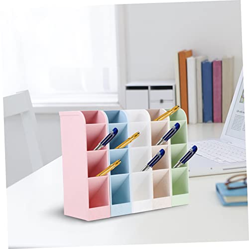 Porte-stylos multifonctions de bureau accessoire de rangement léger 5 pièces - 8
