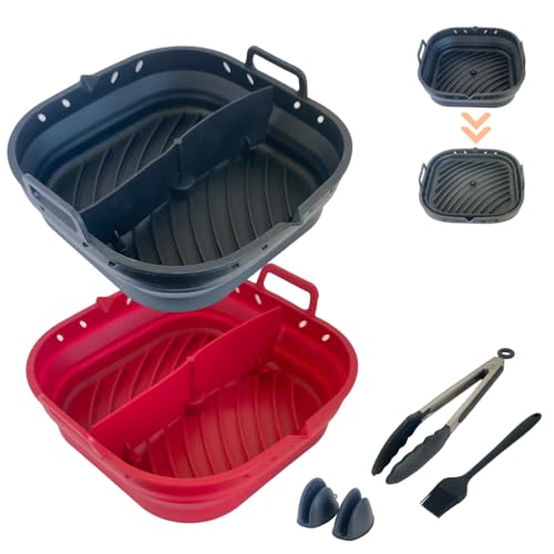 PACK 2 Moldes de Silicona para Freidora de Aire, Accesorios Airfr...