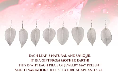 Bermeio Silver Leaf Long Necklace For Women. Circle Pendant & Leaf. Gift For Her. Birthday Gifts For Women. #TOP4