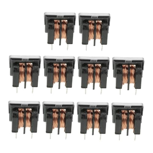 Cabilock 10 piezas Unidades Filtro Inductancia Modo Choker Inductores Toroide Núcleo Alta Capacidad Corriente Baja Magnética