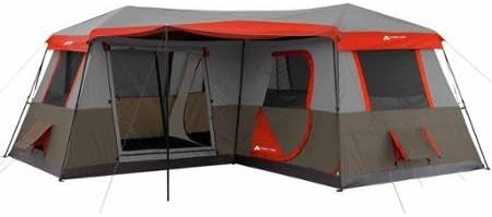 OZARK TRAIL 12 Person 3 Room L-Shaped Instant Cabin Tent