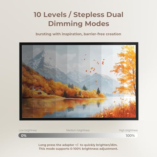 Tablette lumineuse A1 pour diamant painting et dessin dimmable DONPODER - 4