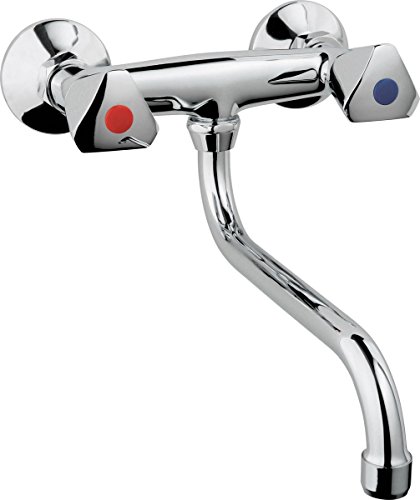 Preisvergleich Produktbild EYCKHAUS 85220 Weser Wandspülarmatur schwenkbarer Auslauf, Chrom