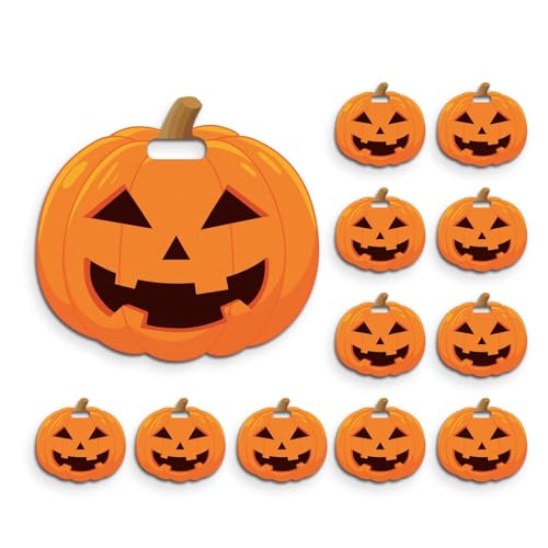 Pnluoce 12Pcs Halloween Pumpkin Gift Bags Ghost Non Woven Snack Bag Trick Or Treat Tote Bags With a Handle Easter Goodie Bag for Horror Themed Party Birthday Halloween Christmas Specific Party Favor