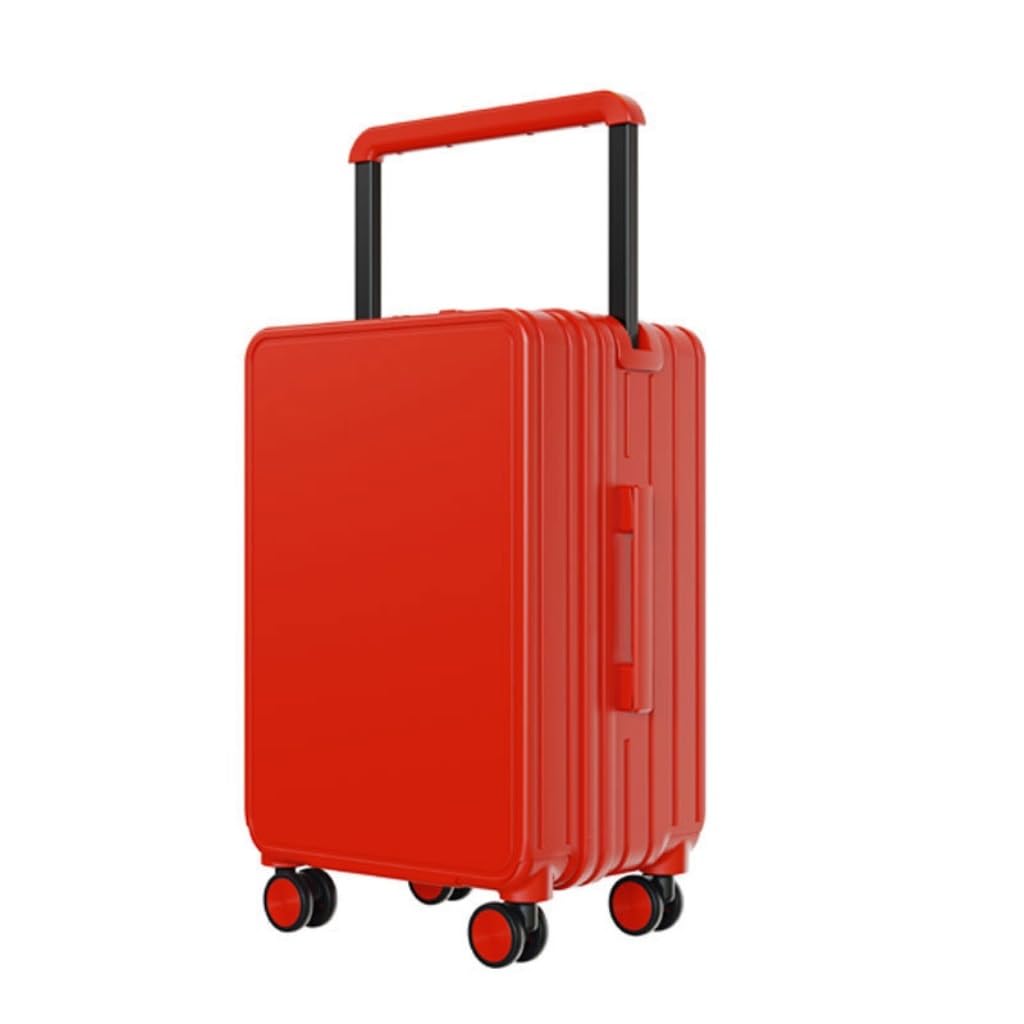 Reisekoffer Mitten montiert, breiter Trolley-Koffer, Koffer mit großer Kapazität, wasserdichtes Reißverschluss für Frauen 20-Zoll-Boarding-Hülle Trolley-Hülle
