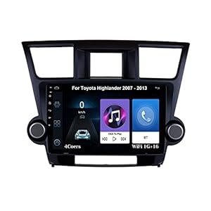 Android Auto Stereo Radiotuner met Bluetooth En Navigatie Voor Toyota Highlander 2007-2013 Plug En Play Auto Accessoires…