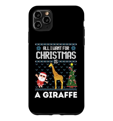 All I Want For Christmas Is A Giraffe �A�O���[�Z�[�^�[ �T���^�G���t �X�}�z�P�[�X iPhone 11 Pro Max �p