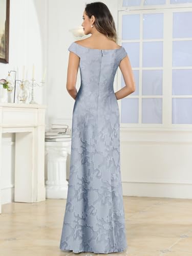 VCCICANY Lace Applique Mother of The Bride Dresses for Women Off The Shoulder Mermaid Long Evening Formal Gown2