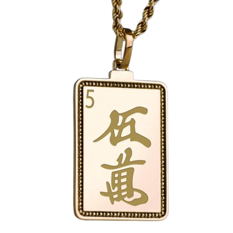Collier mah-jong argent plaqué or, le bijou durable qui ne verdit pas la peau