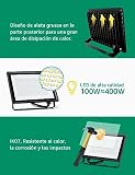 Aigostar Reflektory LED 100W 9000LM, wodoodporne, IP65, 6500K, zimna biel, do garażu, ogrodu, na patio i do parku, 2 pcs