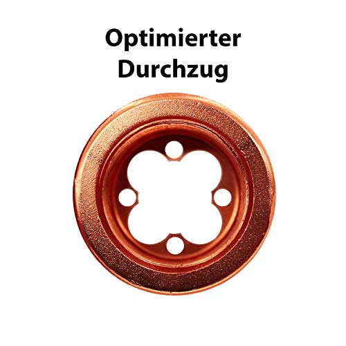 Shisha King® Schlauchadapter Schlauchanschluss Erweiterung Set inkl. Kugel Universal Alu mit Schliff | Wasserpfeife… – Bild 3