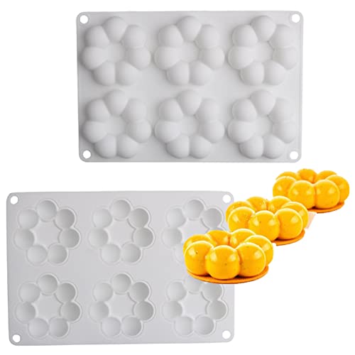 VIONNPPT 3D-Girlandenkranz, Backen von Silikonformen für Mousse-Kuchen, Dessertformen für Gebäckschokolade