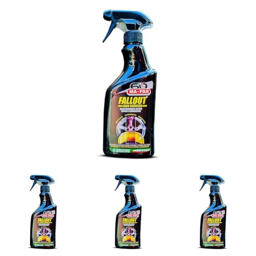 Mafra, Fallout Iron Remover, Décontaminant Rapide, Enlève Les résidus ferreux sur la carrosserie et Les Jantes en Alliage, Emballage de 500 ML (Lot de 4)