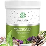 Green idea Gel de Massage au Consoude 500 ml | Gel Naturel pour Soin de la Peau, Muscles et Articulations | Avec Extrait de Symphytum Officinale et Alantoïne | Cosmétique Naturelle