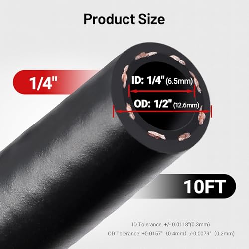 EVIL ENERGY 1/4 Marine Fuel Line Hose Type A1-15 Rubber 10FT SAE J1527 by EVIL ENERGY - Image 2