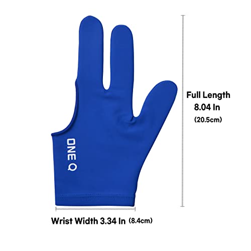 ONSEAMIRO ONEQ 3 Fingers Billiard Gloves Snooker Cue Professional 3 Colors (Spandex) 5pcs/Set