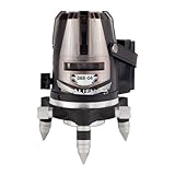 山真製鋸(Y'sGOD JAPAN) ブラックレーザードット照射墨出し器 DBR-04 DOT(本体+受光器+三脚)フルセットモデル DBR-04 DOT-W (2垂直・1水平ライン照射タイプ) レーザーライン(赤)