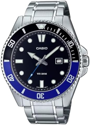Casio Men's Dive Watch - MDV-10-1A2VDF Black Dial