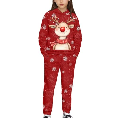 Girls Boys Tracksuit 2 Piece Hoodie and Jogger Pants Athletic Sweatsuits Set Kids Casual Activewear 5-12Y