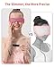 Aroma Season Heated Eye Mask for Dry Eyes, Warm Eye Compress with Flaxseed for MGD, Dry Eye Syndrome, Chalazion Blepharitis Stye Eye Treatment, Steam Moist to Unclog Glands (Blue)