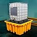 Global Industrial IBC Spill Containment Pallet with Drain, 4-Way Forklift Pockets, 365 Gallon Capacity, 8000 Lbs Capacity, 66