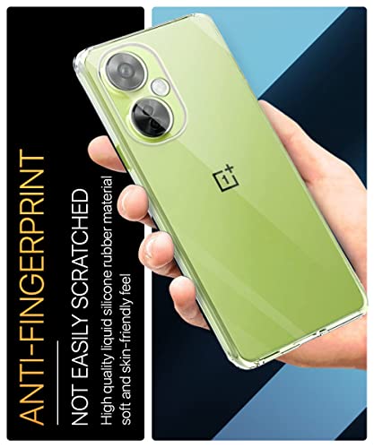 Image of WOW IMAGINE Crystal Clear Transparent Back Case Cover for OnePlus Nord CE 3 Lite 5G | Full Device & Camera Protection Shockproof TPU Silicone Back Cover Case - Transparent