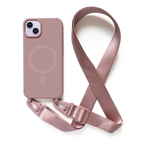 Leather Armor Handykette Hülle für iPhone 14 Plus(6.7) mit Band...