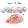 HUIRUSO 4 Pack Double Sided Tape Roller, Scrapbook Supplies, Glue Tape Roller for Crafts, Double-Sided Adhesive Tape Runner for Scrapbooking, School Office Journaling Supplies (0.31 in X 26.25 ft) #5