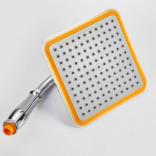 Regadera de mano cuadrada cromada para baño miniatura 4