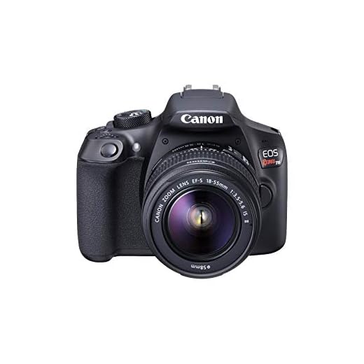 Canon Digital SLR Camera Kit [EOS Rebel T6] with EF-S 18-55mm and EF 75-300mm Zoom Lenses - Black, full-size