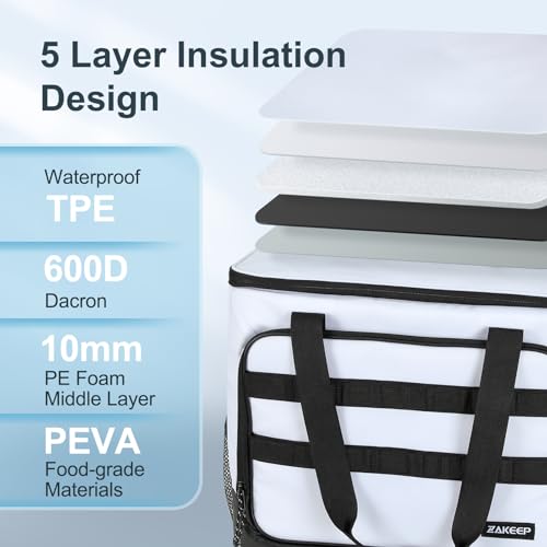 Zakeep Soft Cooler Bag, Large Leakproof Beach Cooler thumb #4