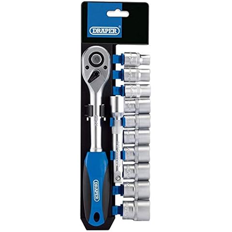 Draper 12 Piece Metric Socket and Ratchet Set Cover