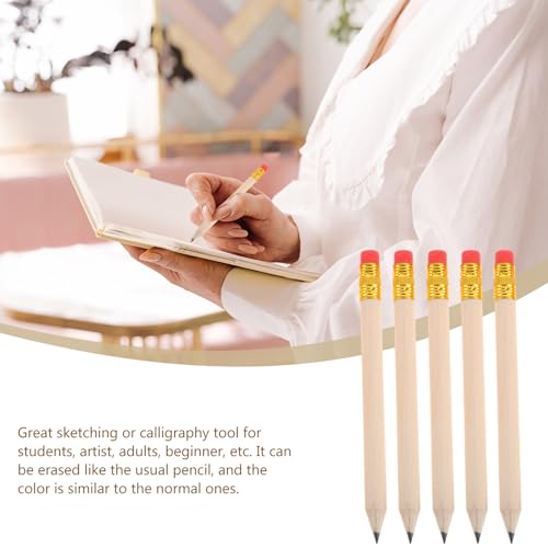50 lápices de madera ARTIBETTER con borrador rojo miniatura 3