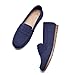 Cvistpieo Loafers for Women Comfortable Dressy Casual Work Flats Lightweight & Breathable Slip On Walking Shoes Knit Navy Blue Size 8