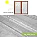 Tulip Decorative Window Film,No Glue Frosted Privacy Film,Stained Glass Door Film,Reflective Static Cling Heat Control Anti UV Window Decoration for Home and Office,17.5 inches by 78.7 inches