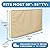 Outdoor TV Cover 80-85 inch - WITH FRONT FLAP - Weatherproof, Waterproof protection, Soft Interior, With Bottom cover - Beige