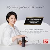 1Zpresso J-Ultra ręczny młynek do kawy z żelaza, stożkowo-szary, składany uchwyt, kubek z zamknięciem magnetycznym 40 g, precyzyjna regulacja numeryczna, szybsza wydajność mielenia, idealny do