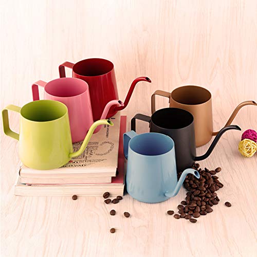 Maserfaliw Bule de café clássico, mais vendido, portátil, bico longo estreito de aço inoxidável para