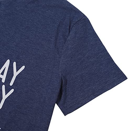 Fayaleq Birthday T Shirts For Women My Day My Way My Birthday Graphic Short Sleeve Funny Birthday Party Tee Top Blue thumb #3