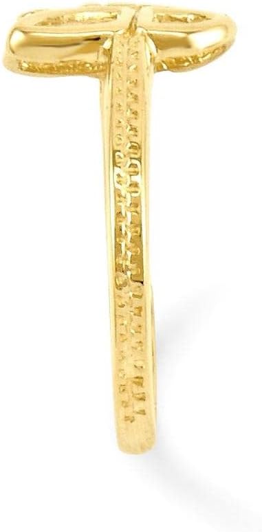 14k Yellow Gold Butterfly Toe Ring