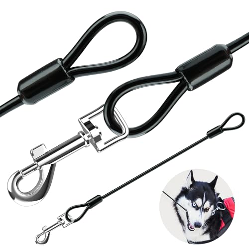 Retractable Dog Leash Add-On Accessory - Anti-Bite Rope - for Extra Protection Against Biting from Your pups - 2 pcs