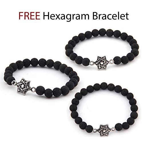 Gungneer Jerusalem David Star Ring For Men Stainless Steel Israel Religious Symbol Jewish Star Jewelry Accessory