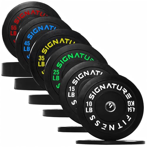 Fitvids Olympic Bumper Plates Set for Weightlifting