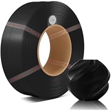 Original 1.75MM PLA Basic Refill Filament High Toughness High Speed &Easy Printing Eco Friendly with RFID for Bambu Lab A1,X1,P1 AMS 1KG +/- 0.03mm Without Spool Black 10101