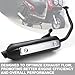 Minho Muffler Exhaust Header Tail Pipe for Gy6 125cc 150cc TaoTao Vitacci Spark Zoom 150 Gas Engine Scooters Ideal for Moped Gator 150 f2 Riders