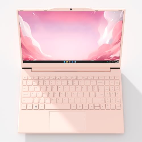 Auusda Laptop Computer, 14.1 Inch, 16GB RAM, 512GB SSD NVMe, Pink | N5095 11 Pro PC Gaming Best Budget Deals Clearance Business Work Traditional College Student School Kids Gamer 2026 Sale