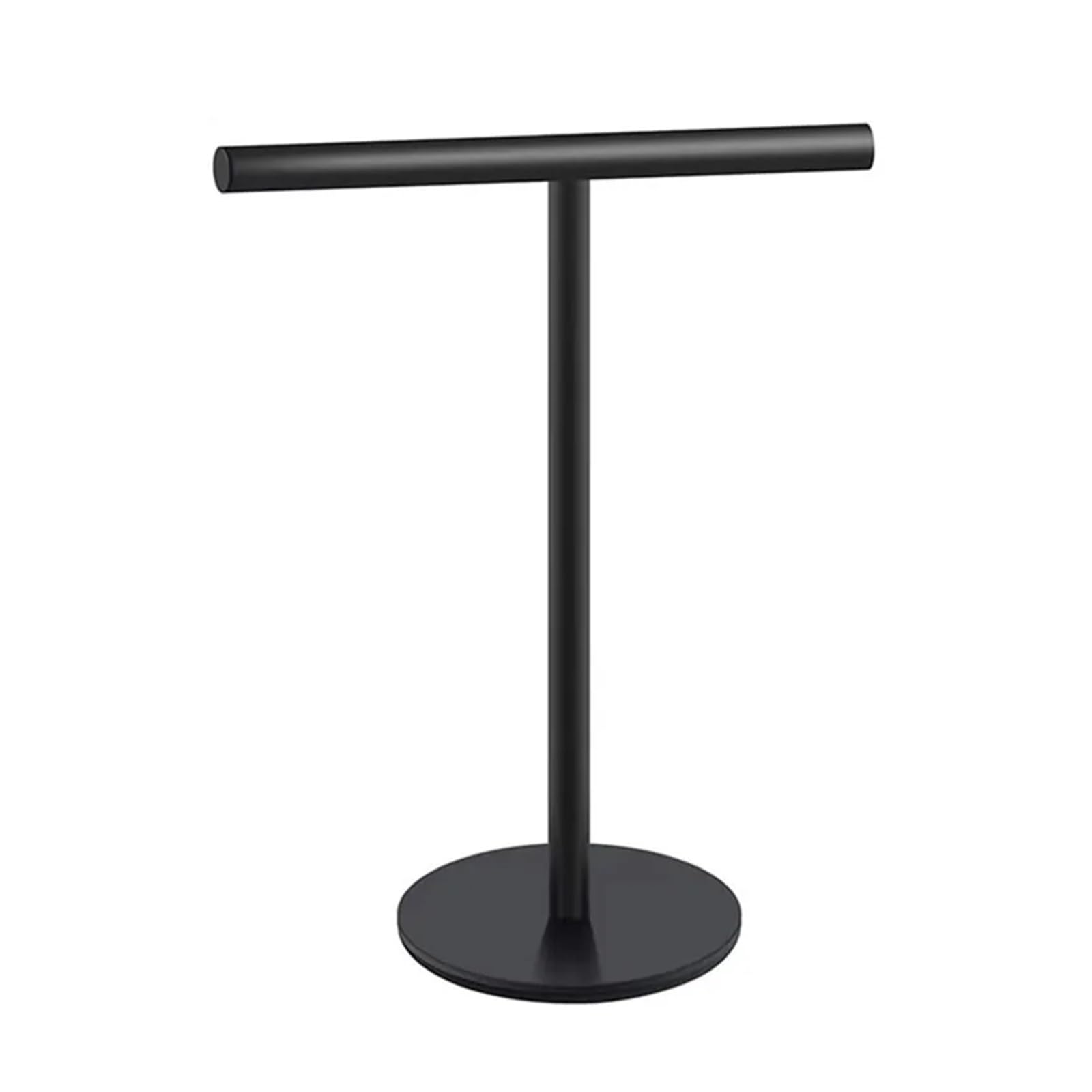 Toallero de mano baño negro mate estante barra de pie acero inoxidable encimera