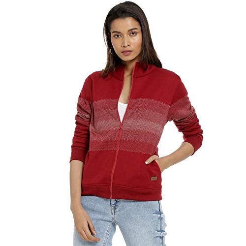 Image of PINACOLADA Women Stylish Striped Casual Jacket(AWZ19 JKHNZP02 W PLN MACR AZ XL)